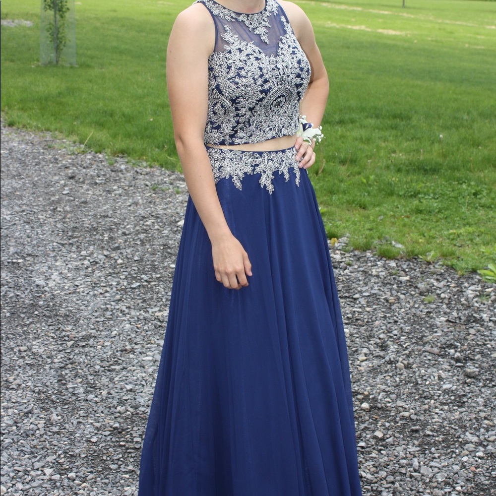 Dave and Johnny two piece prom dress